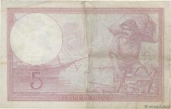 5 Francs FEMME CASQUÉE modifié FRANCE  1939 F.04.03 F+