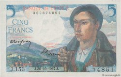 5 Francs BERGER FRANCIA  1947 F.05.07 q.AU