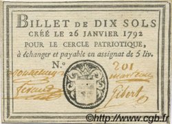 10 Sols FRANCE Regionalismus und verschiedenen Arles 1792 Kc.13.011 fVZ