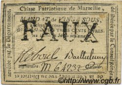 20 Sous Faux FRANCE regionalism and miscellaneous Marseille 1792 Kc.13.087 VF