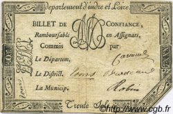 30 Sols FRANCE regionalism and miscellaneous Tours 1792 Kc.37.006 VF+