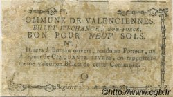 9 Sols FRANCE regionalism and miscellaneous Valenciennes 1792 Kc.59.114 G