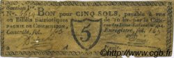5 Sols FRANCE regionalism and miscellaneous Paris 1792 Kc.75.072 VF
