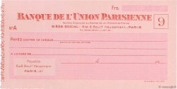 Francs FRANCE regionalismo y varios Paris 1943 DOC.Chèque FDC