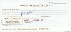 Francs Annulé FRANCE régionalisme et divers Villeurbanne 1965 DOC.Chèque SUP