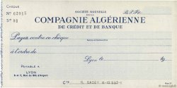 Francs FRANCE regionalismo e varie Lyon 1943 DOC.Chèque SPL