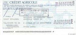 Francs Spécimen FRANCE régionalisme et divers Nancy 1979 DOC.Chèque NEUF