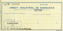 Francs FRANCE Regionalismus und verschiedenen Conches 1948 DOC.Chèque ST