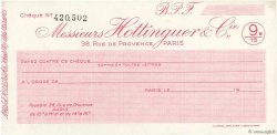 Francs FRANCE regionalismo e varie Paris 1943 DOC.Chèque AU