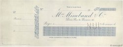 Francs Non émis FRANCE regionalism and miscellaneous Paris 1907 DOC.Chèque XF