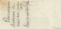 93000 Francs FRANCE régionalisme et divers Bordeaux 1907 DOC.Chèque SUP