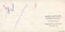 15343 Francs FRANCE regionalismo e varie Caen 1955 DOC.Chèque SPL