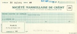 Francs FRANCE Regionalismus und verschiedenen Paris 1960 DOC.Chèque VZ