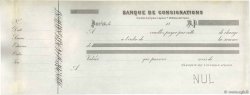 Francs Non émis FRANCE regionalism and various Paris 1881 DOC.Lettre XF