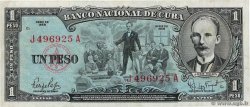 1 Peso CUBA  1959 P.090a VF