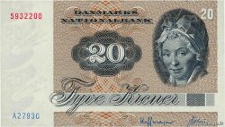 20 Kroner DINAMARCA  1979 P.049a SC+