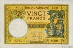 20 Francs MADAGASCAR  1948 P.037 VF