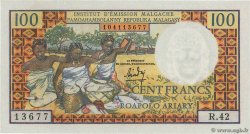 100 Francs - 20 Ariary MADAGASCAR  1964 P.057a SC+