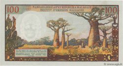 100 Francs - 20 Ariary MADAGASCAR  1964 P.057a UNC-