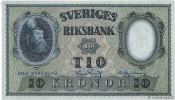 10 Kronor SUÈDE  1960 P.43h q.FDC