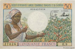 50 Francs type 1957 IE AFRIQUE ÉQUATORIALE FRANÇAISE  1957 A.140a TTB+