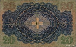 20 Francs SUISSE  1933 P.39d B+