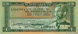 1 Dollar ETIOPIA  1966 P.25a AU