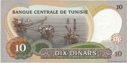 10 Dinars TúNEZ  1986 P.84 SC+