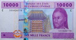 10000 Francs ZENTRALAFRIKANISCHE LÄNDER  2002 P.610C