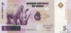 5 Francs RÉPUBLIQUE DÉMOCRATIQUE DU CONGO  1997 P.086a NEUF