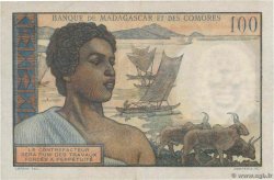 100 Francs MADAGASCAR  1950 P.046a MBC