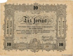 10 Forint HUNGARY  1848 PS.117 F+