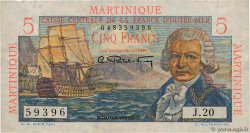 5 Francs Bougainville MARTINIQUE  1946 P.27a TTB