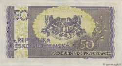 50 Korun Spécimen CECOSLOVACCHIA  1945 P.062s FDC