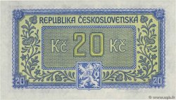 20 Korun CZECHOSLOVAKIA  1945 P.061a XF