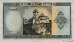 1000 Korun CZECHOSLOVAKIA  1945 P.065a XF