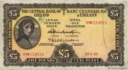 5 Pounds IRLANDA  1965 P.065a MB