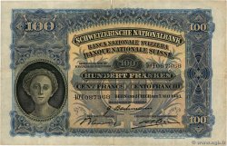 100 Francs SUISSE  1943 P.35o BC+