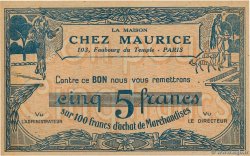 5 Francs FRANCE regionalism and miscellaneous  1930  UNC-