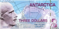 3 Dollars ANTARCTIC  2007 
