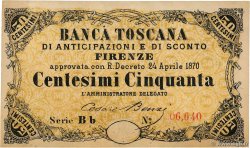 50 Centesimi ITALIA Firenze 1870 P.- AU+