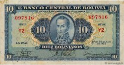 10 Bolivianos BOLIVIA  1928 P.130 MBC