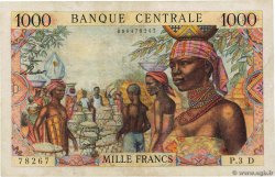 1000 Francs EQUATORIAL AFRICAN STATES (FRENCH)  1962 P.05d F