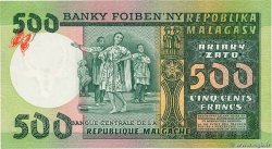 500 Francs - 100 Ariary MADAGASCAR  1974 P.064a UNC-