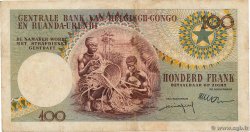 100 Francs CONGO BELGA  1956 P.33b BB