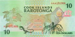 10 Dollars COOK ISLANDS  1992 P.08a