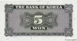 5 Won SOUTH KOREA   1962 P.31a UNC