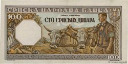 100 Dinara SERBIA  1943 P.33 SPL