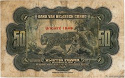 50 Francs BELGIAN CONGO  1949 P.16g F