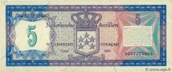 5 Gulden NETHERLANDS ANTILLES  1984 P.15b MBC